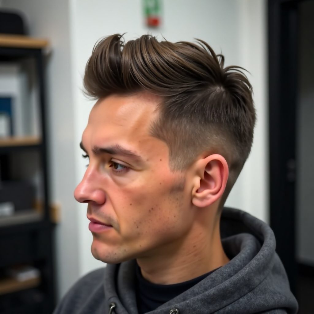 quiff haircut for thick hair