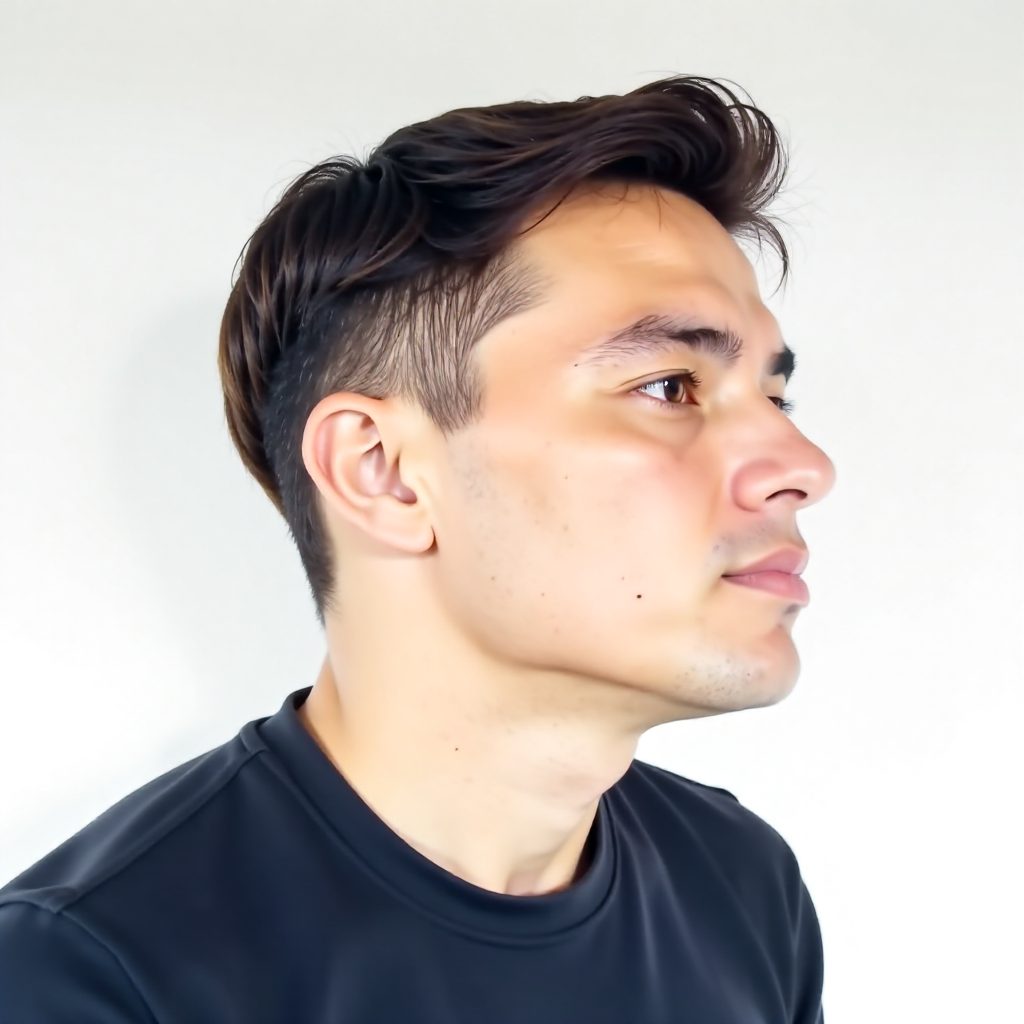 medium Ivy League haircut