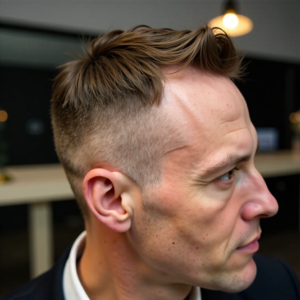 crew cut for thinning hair