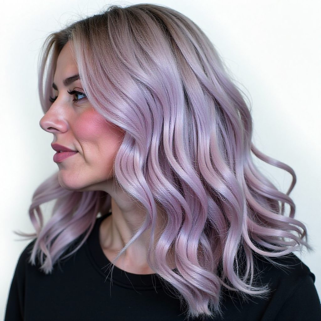 20 Swoon-Worthy Lilac Hair Ideas: lead gallery photo for styling reference