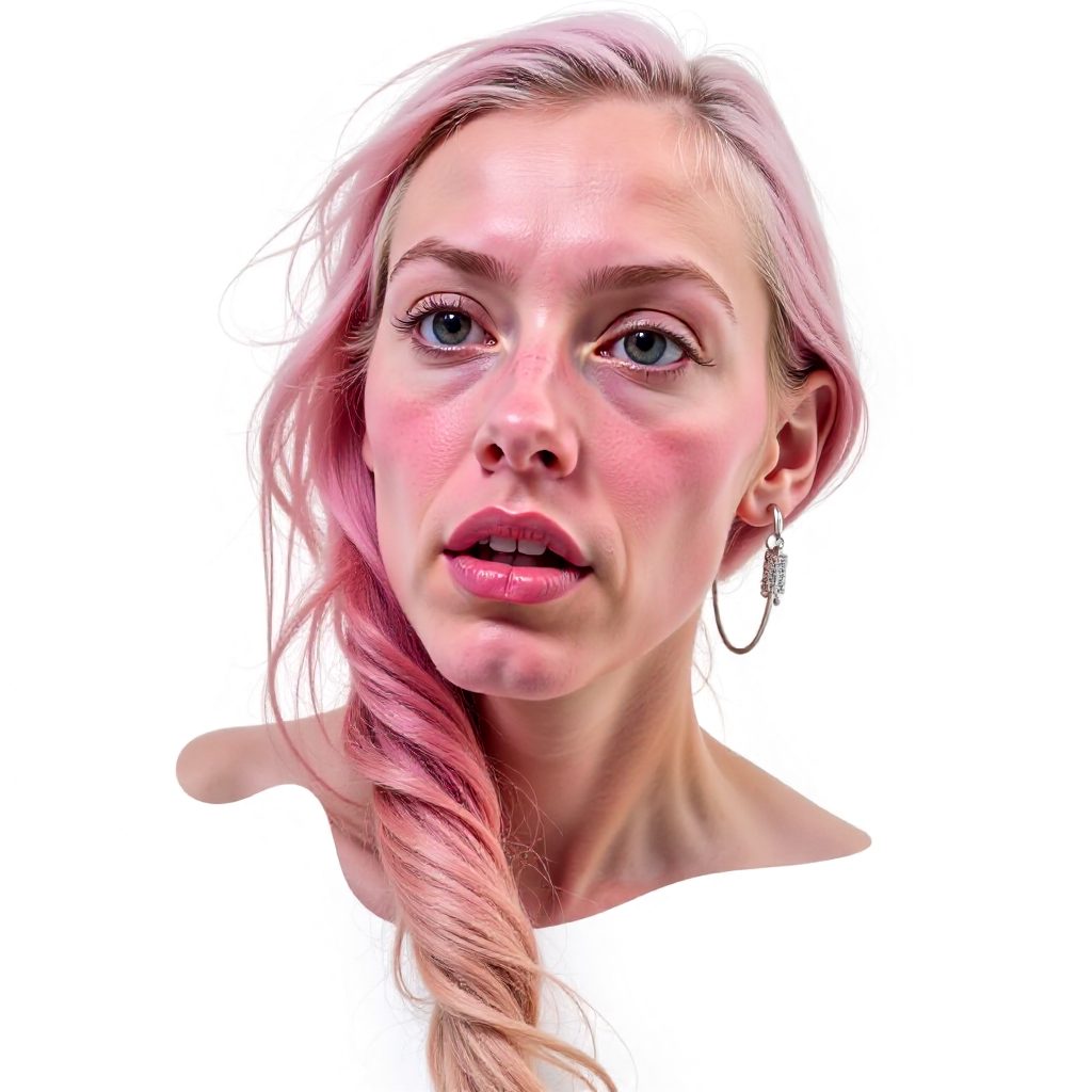 Pastel Pink Braided Hairstyle