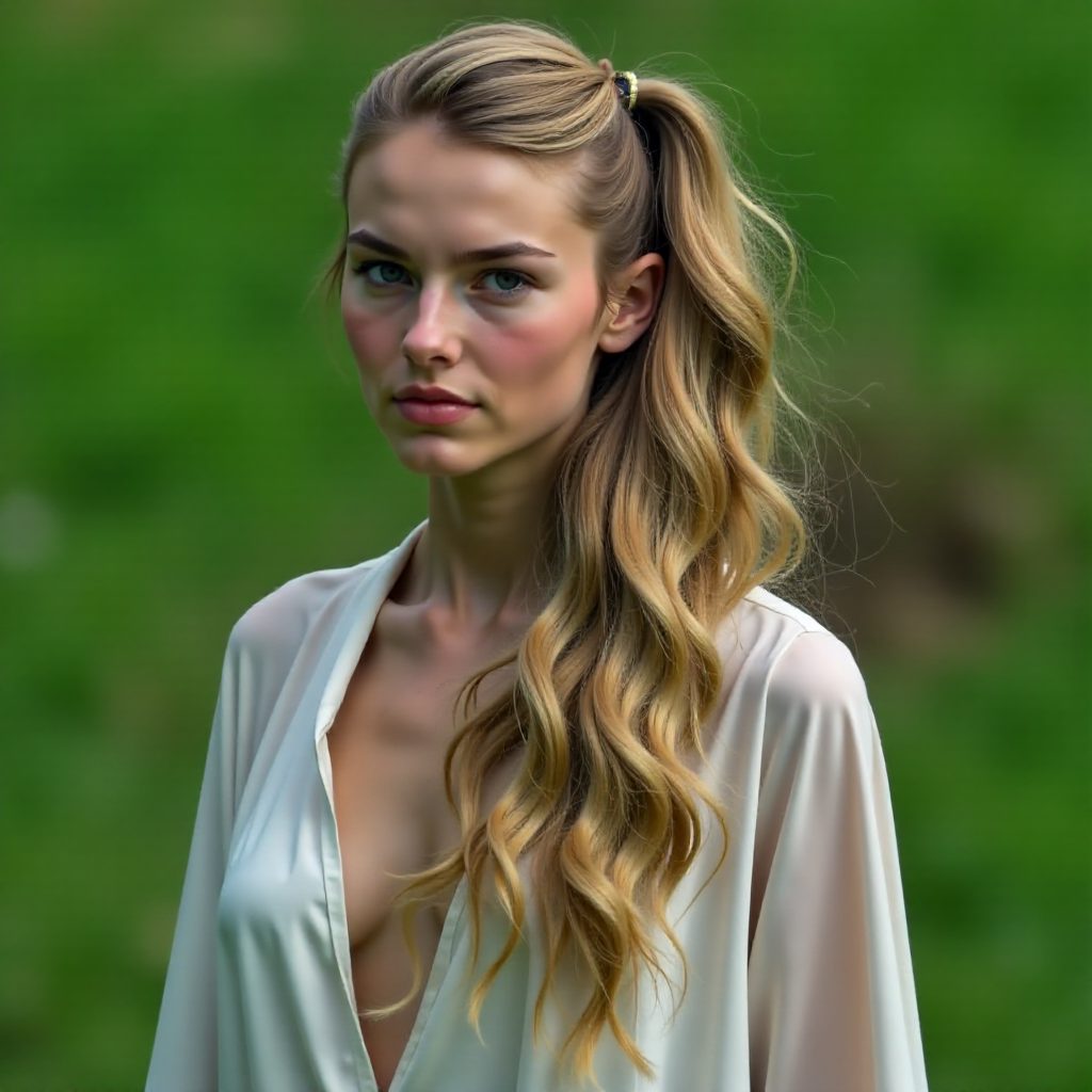 Side Hairstyle With Five Strand Braid