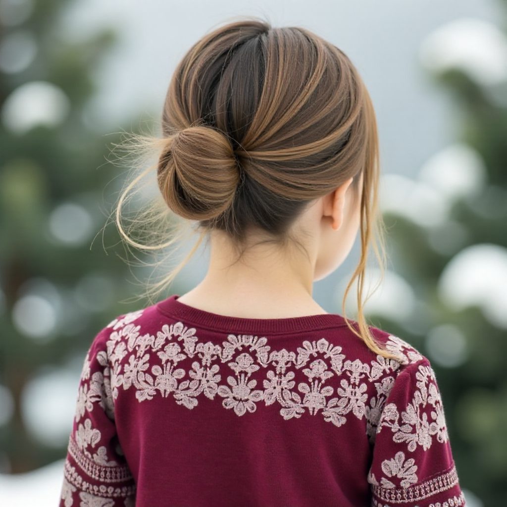 Strand Crown Braid Updo For Crimped Hair