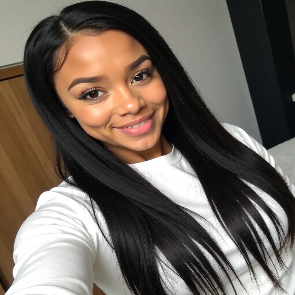 Half Updo For Long Box Braids