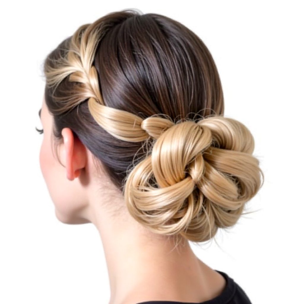 Low Fishtail Bun