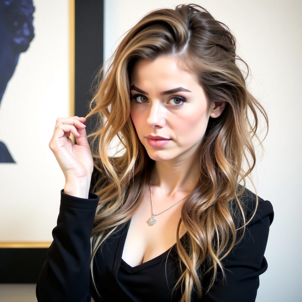 Long Messy Side Part Hairstyle