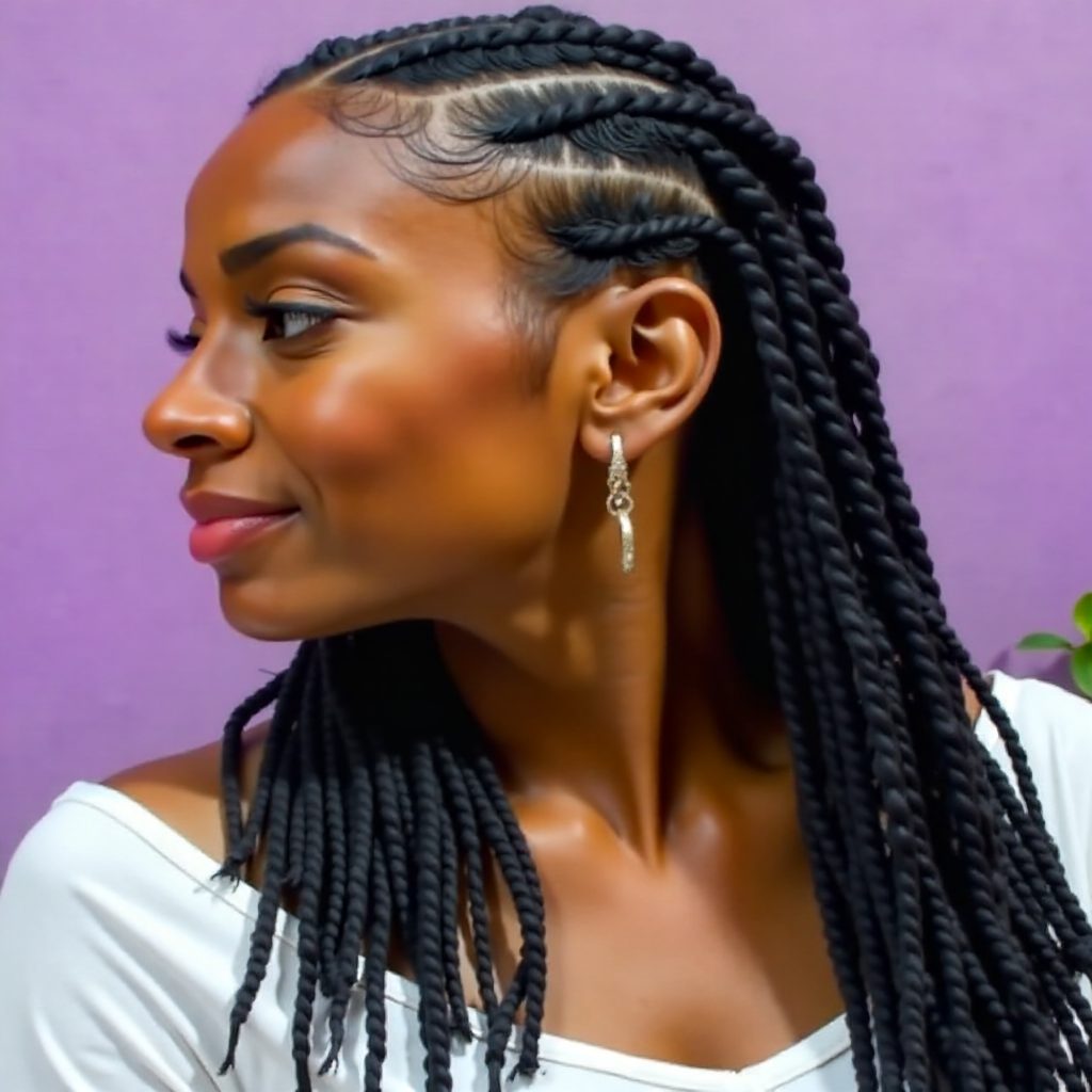 Black Micro Faux Locs