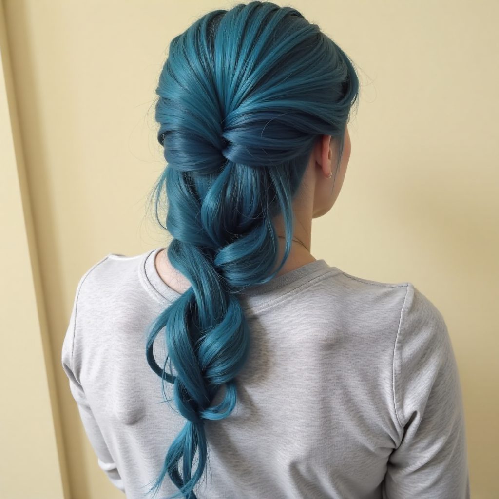 Blue And Teal Mermaid Braid
