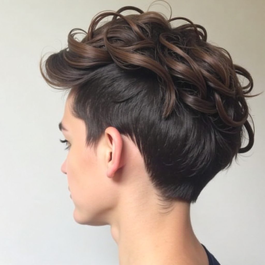 Looped Mohawk Updo