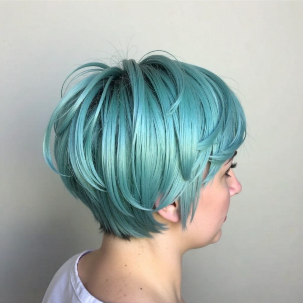 Long Turquoise Pixie