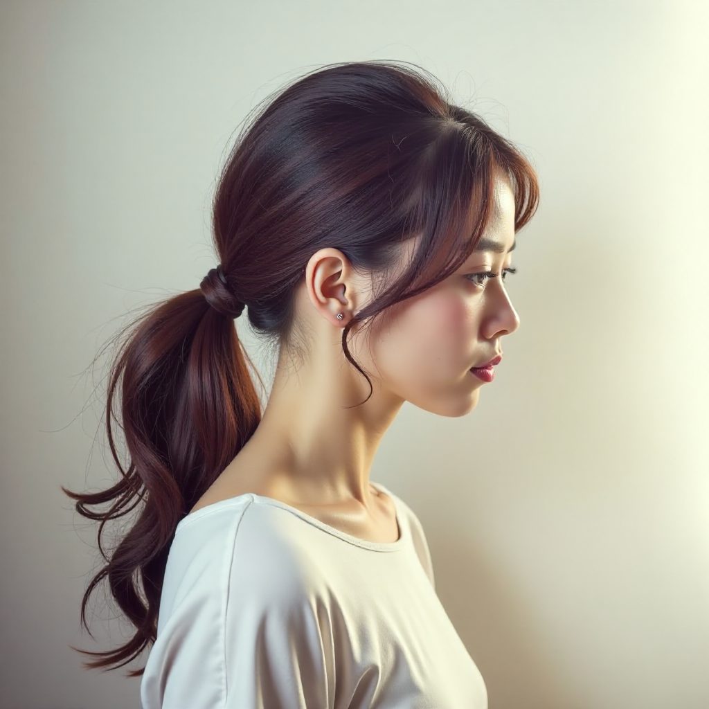 Low Voluminous Ponytail