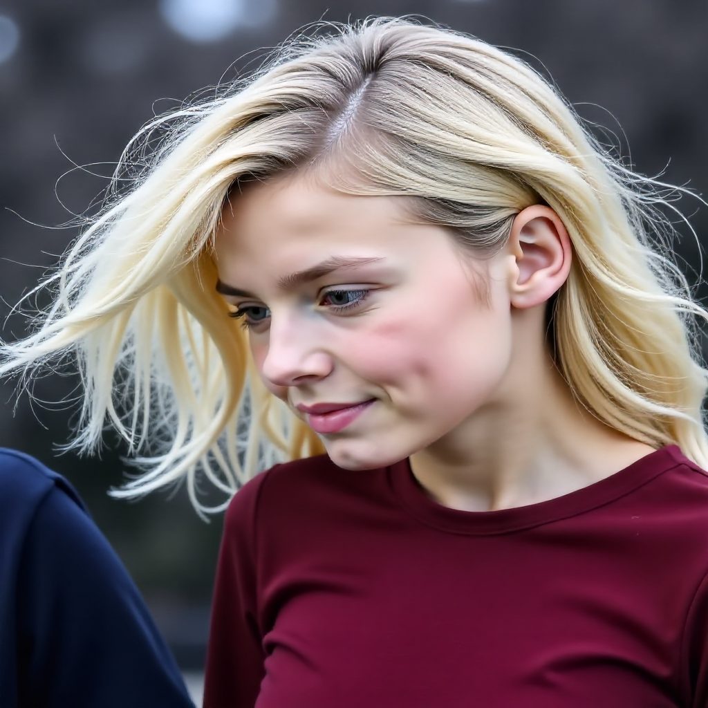 Crimped Blonde Bob