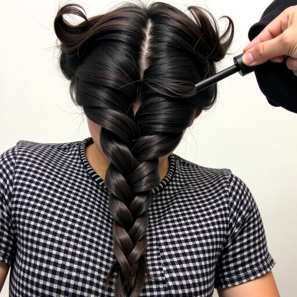 Fishtail Pigtails For Natural Hair