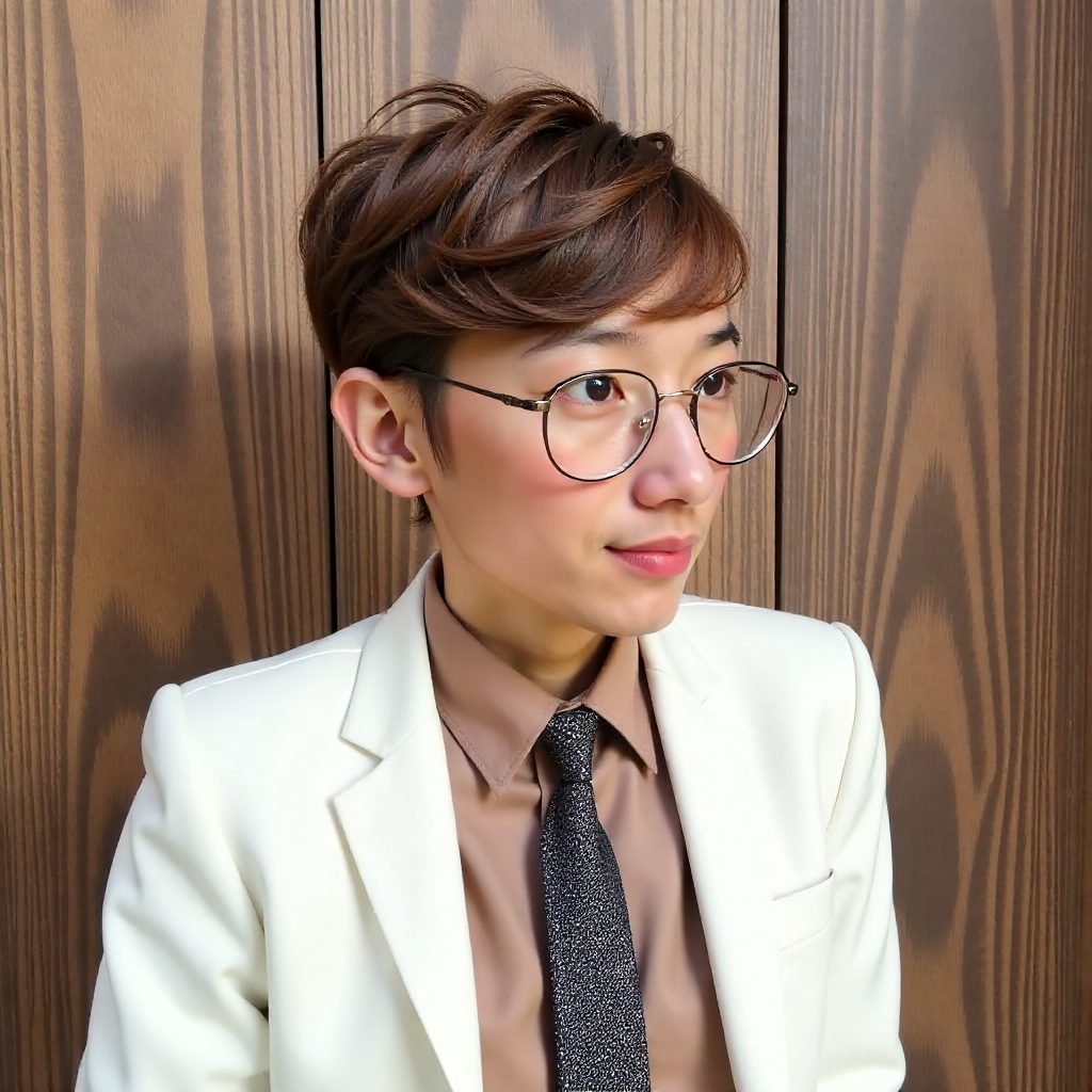 Short Sleek Wavy Hairstyle