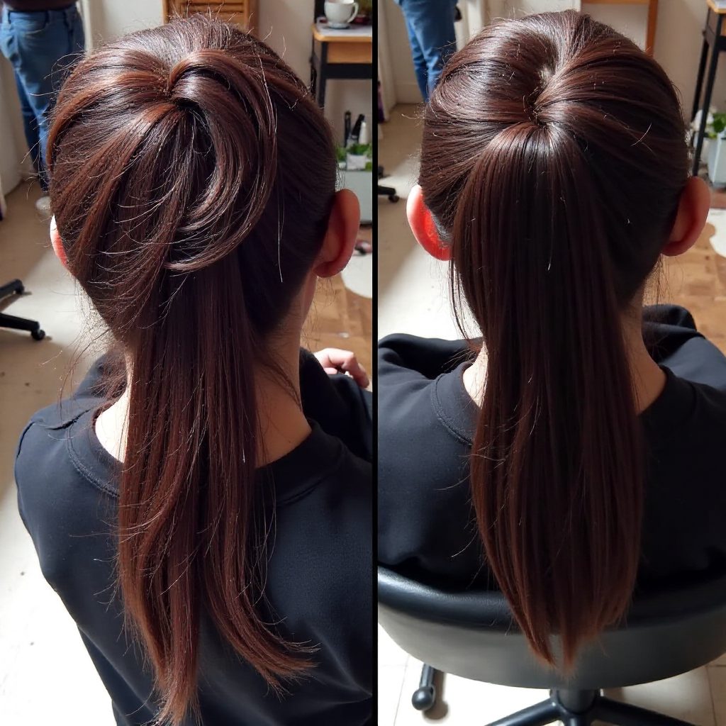 Four Big Burgundy Under Braids