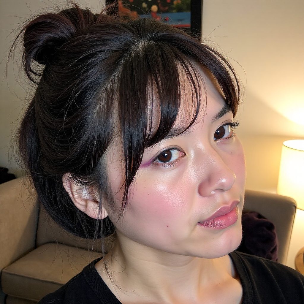 Asian Long Top Shaved Sides Hairstyle