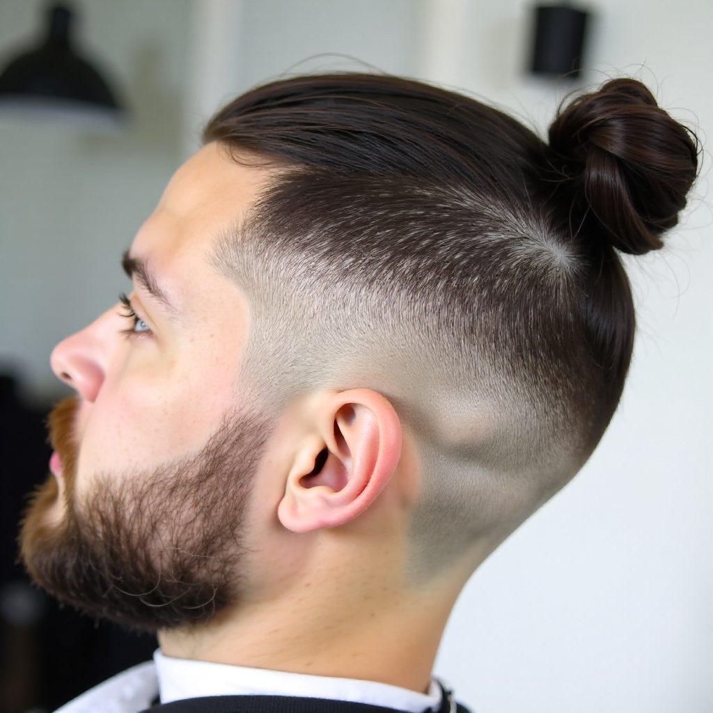 Man Bun For Wavy Hair