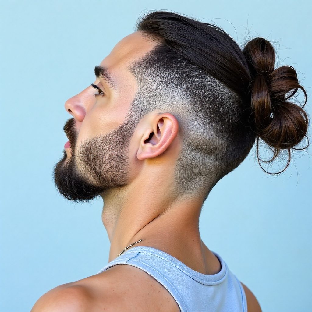 shaved line undercut with longer top