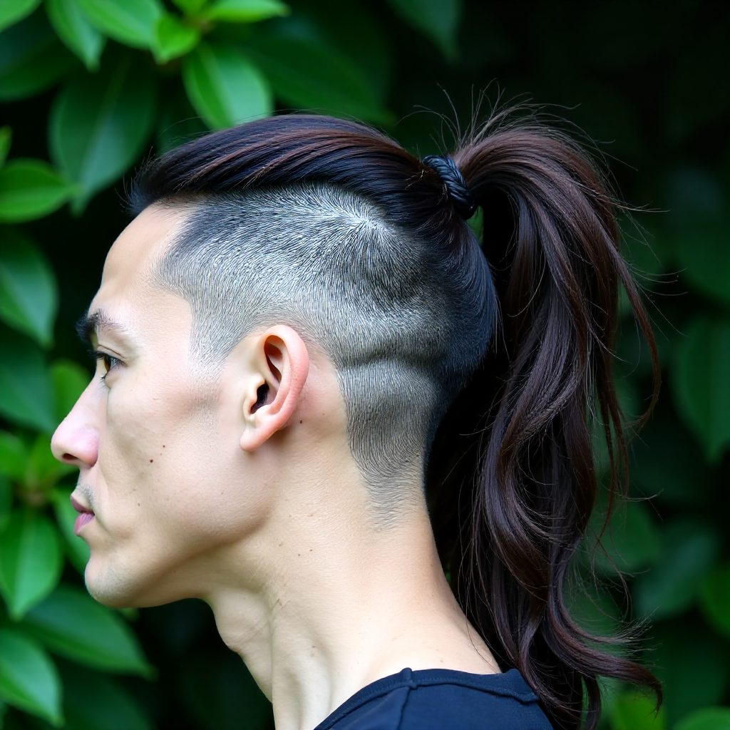 Man Box Braids With Shaved Sides