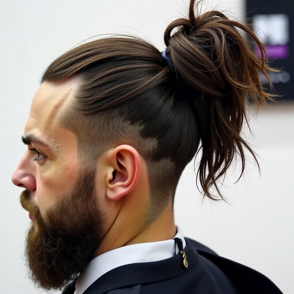 Man Bun For Natural Hair