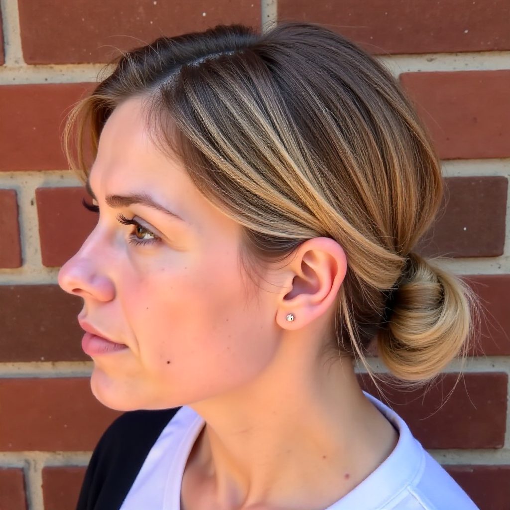 Crown Braid With Bangs