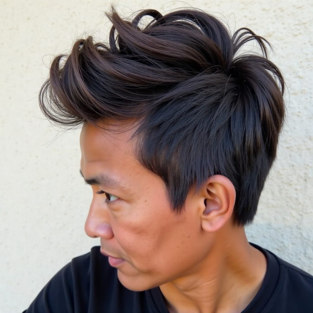 Black Curly Pixie Hairstyle