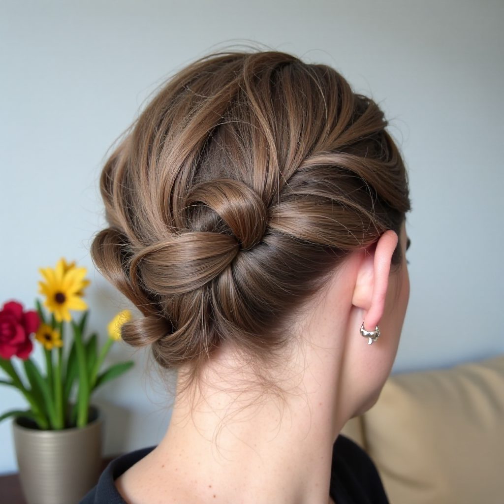 Casual Low Bun Updo