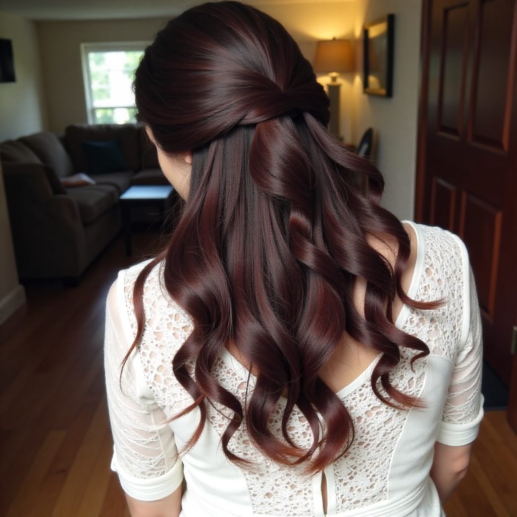 Brunette Mermaid Waves