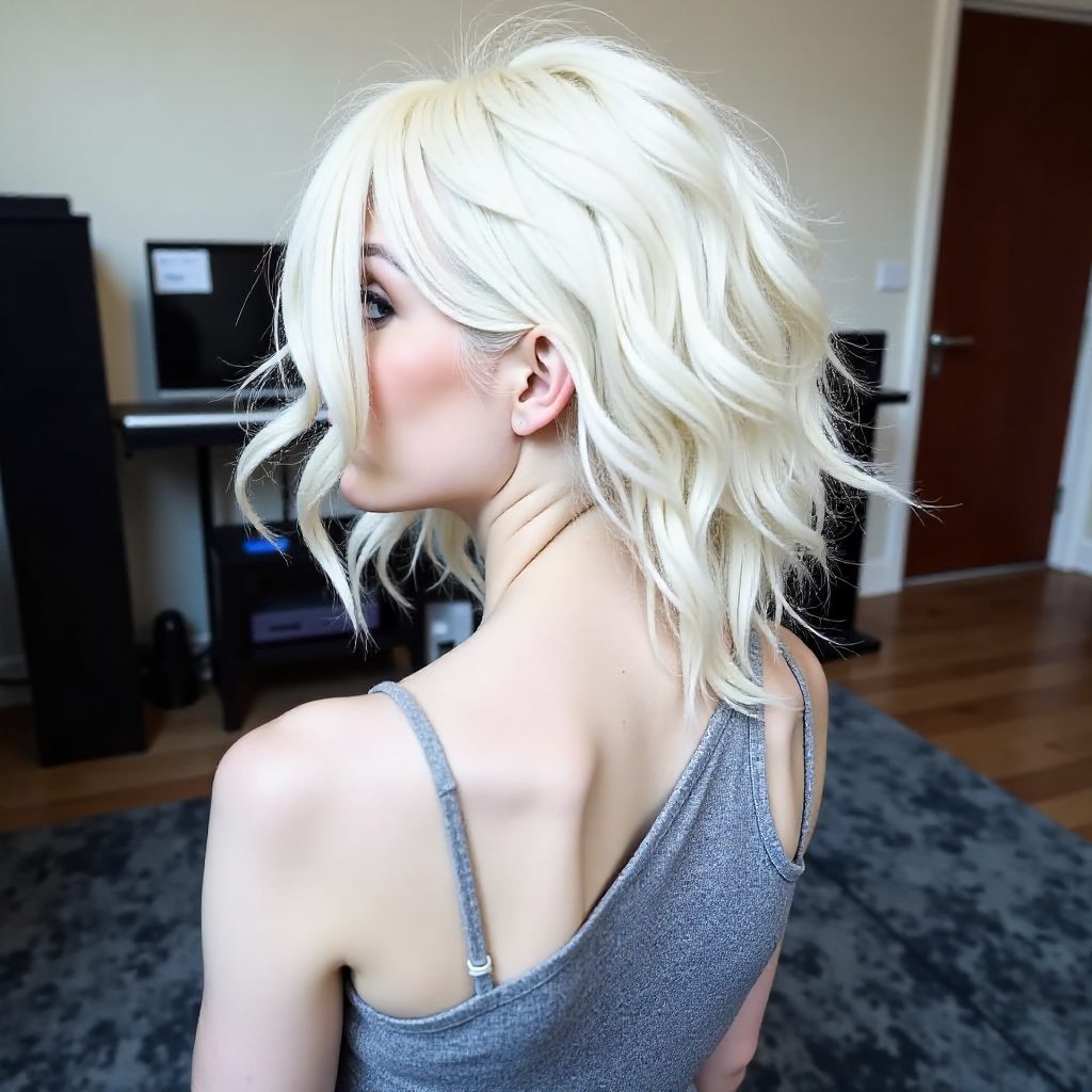 Intricate Platinum Blonde Braids