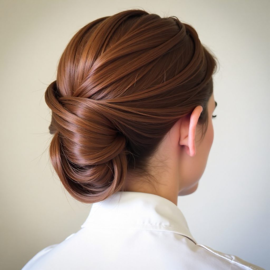 Tucked-In Braided Updo