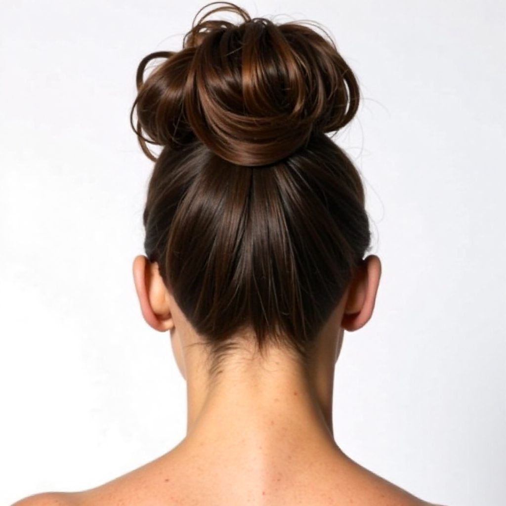 Big Sock Bun With Braids