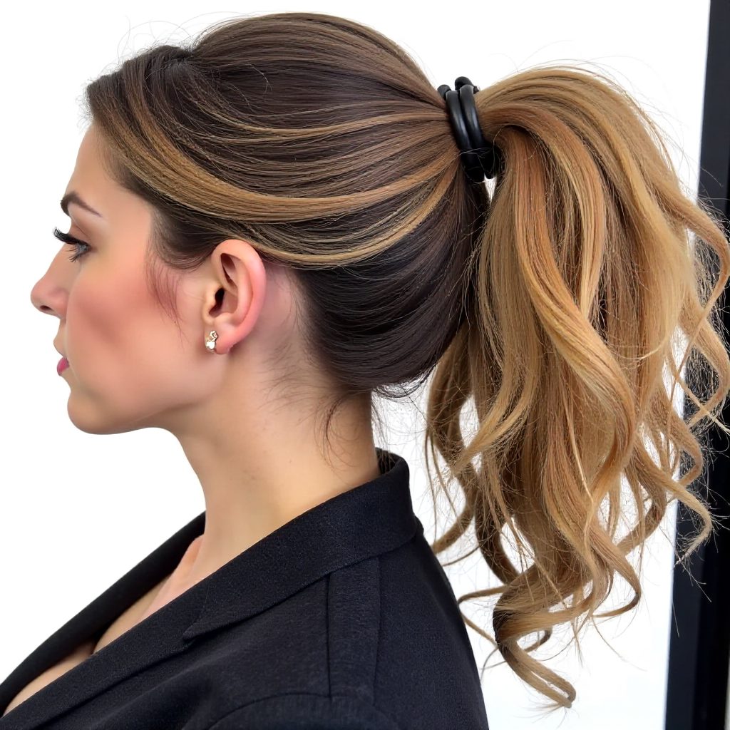 Braided Ponytail With Undercut