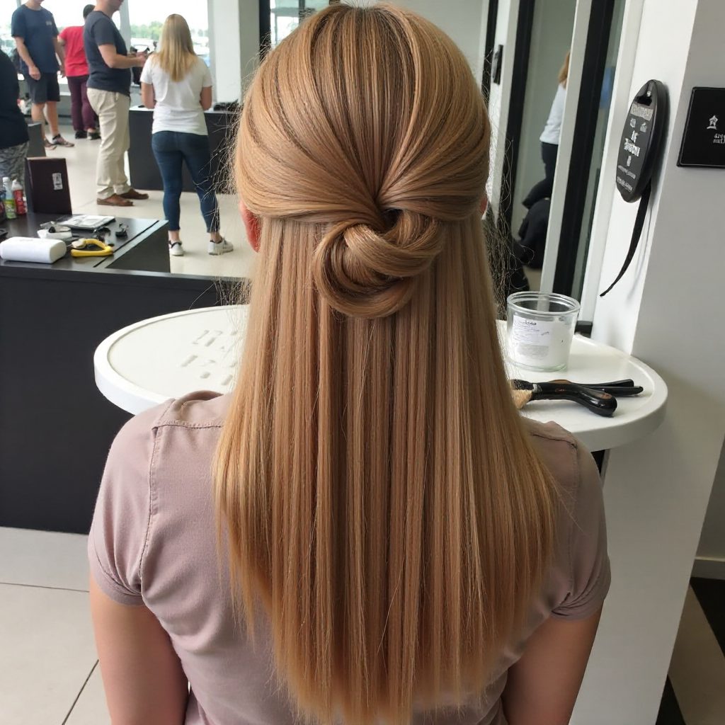 Sansa Stark Braided Half Updo