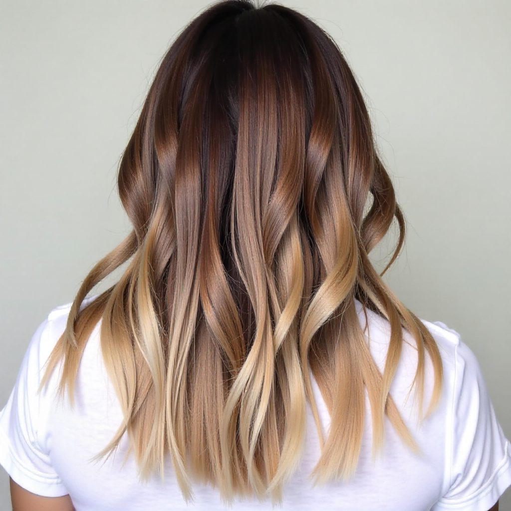 Long Layered Ombre Style with Chunky Highlights