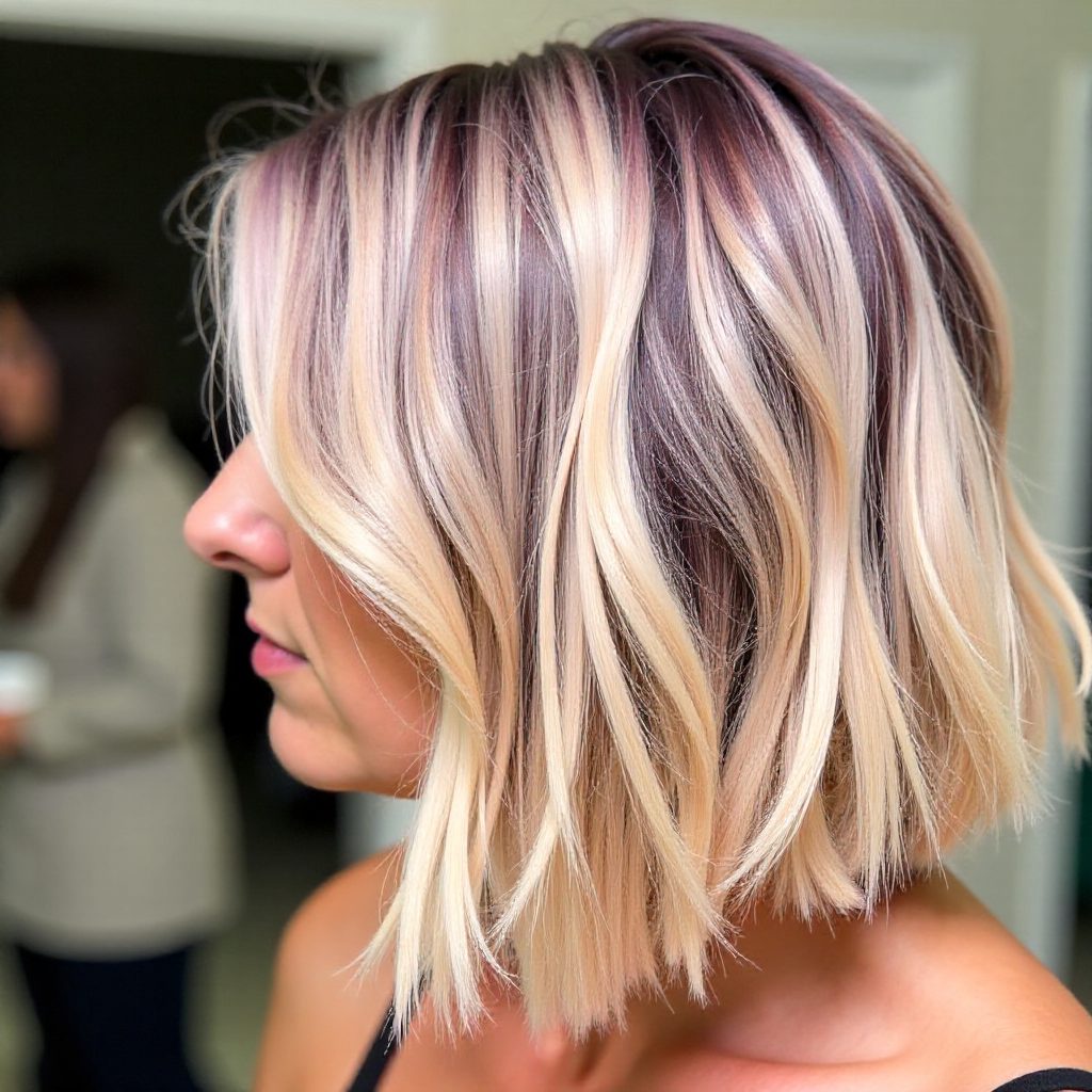 Pastel A Line Haircut