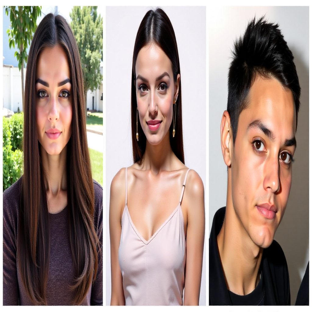 Middle Part Hair Trend