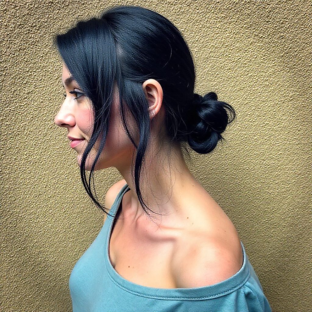 Thick Triangle Braids Updo