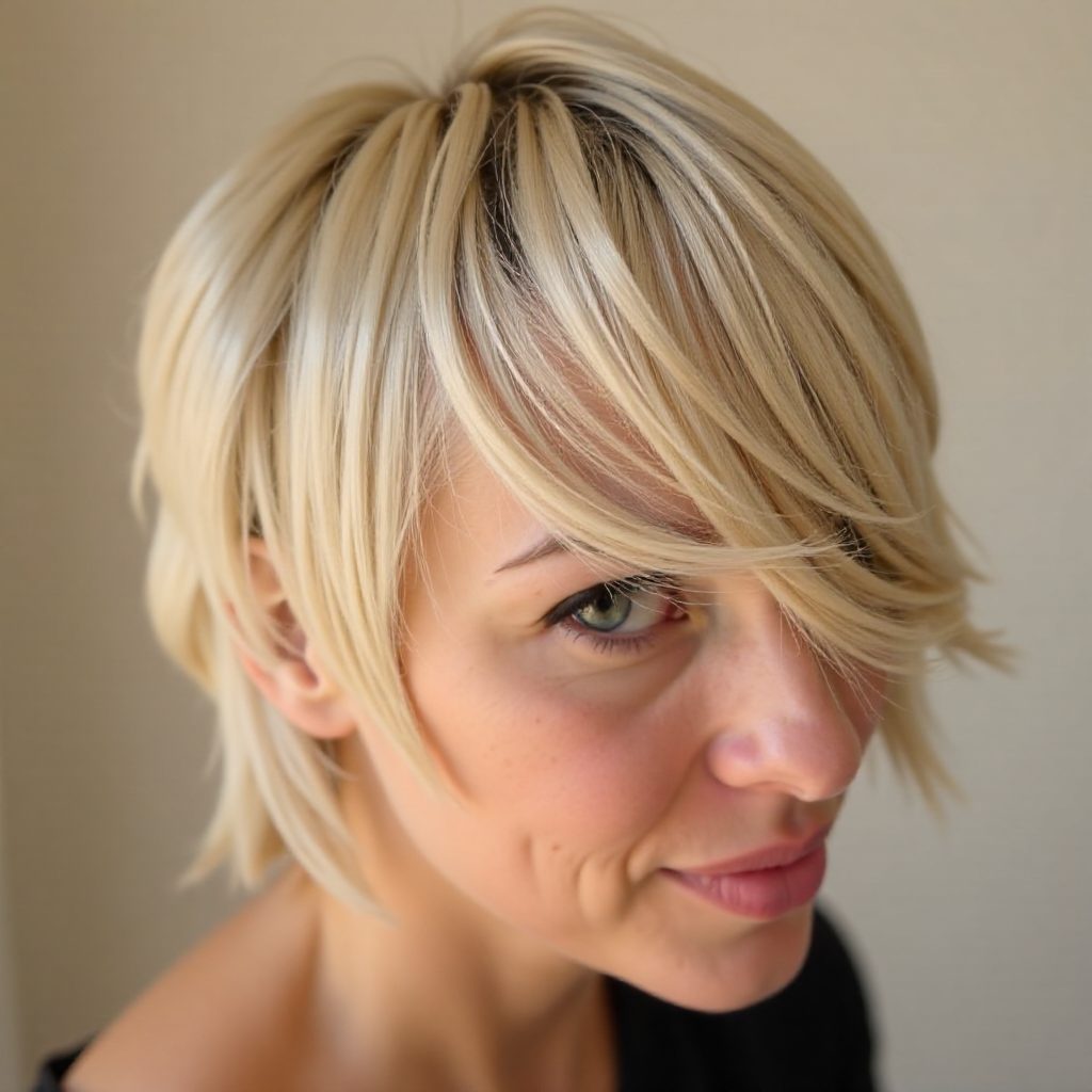 French Twist With Golden Clip