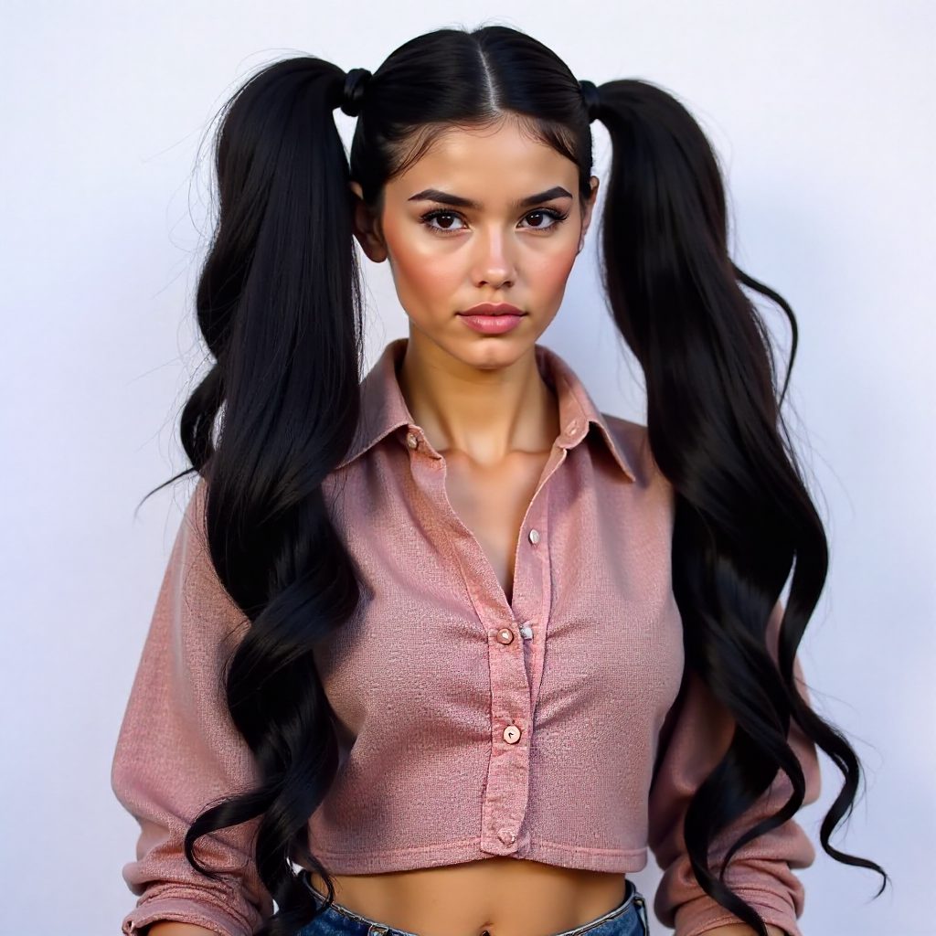 Huge Coily Hair Bubble Braids
