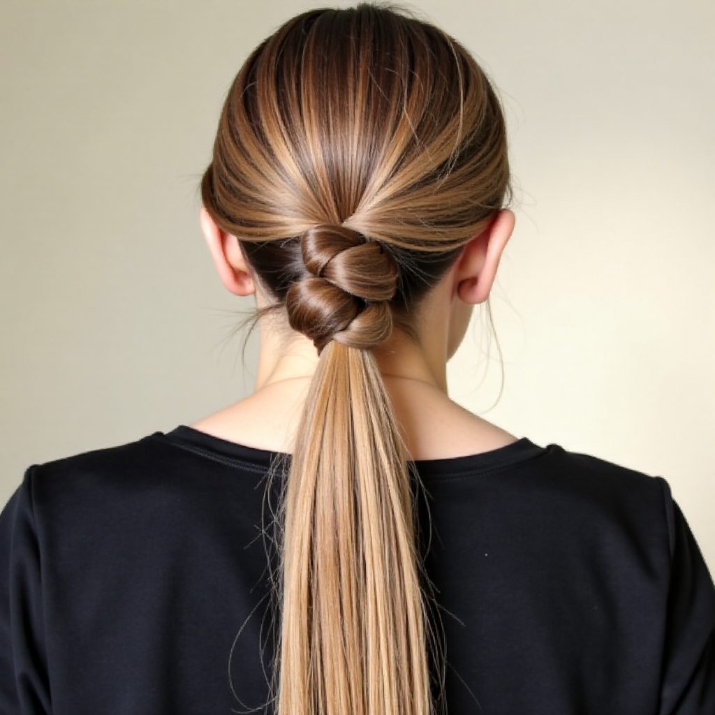 Shimmering Ponytail With a Twist