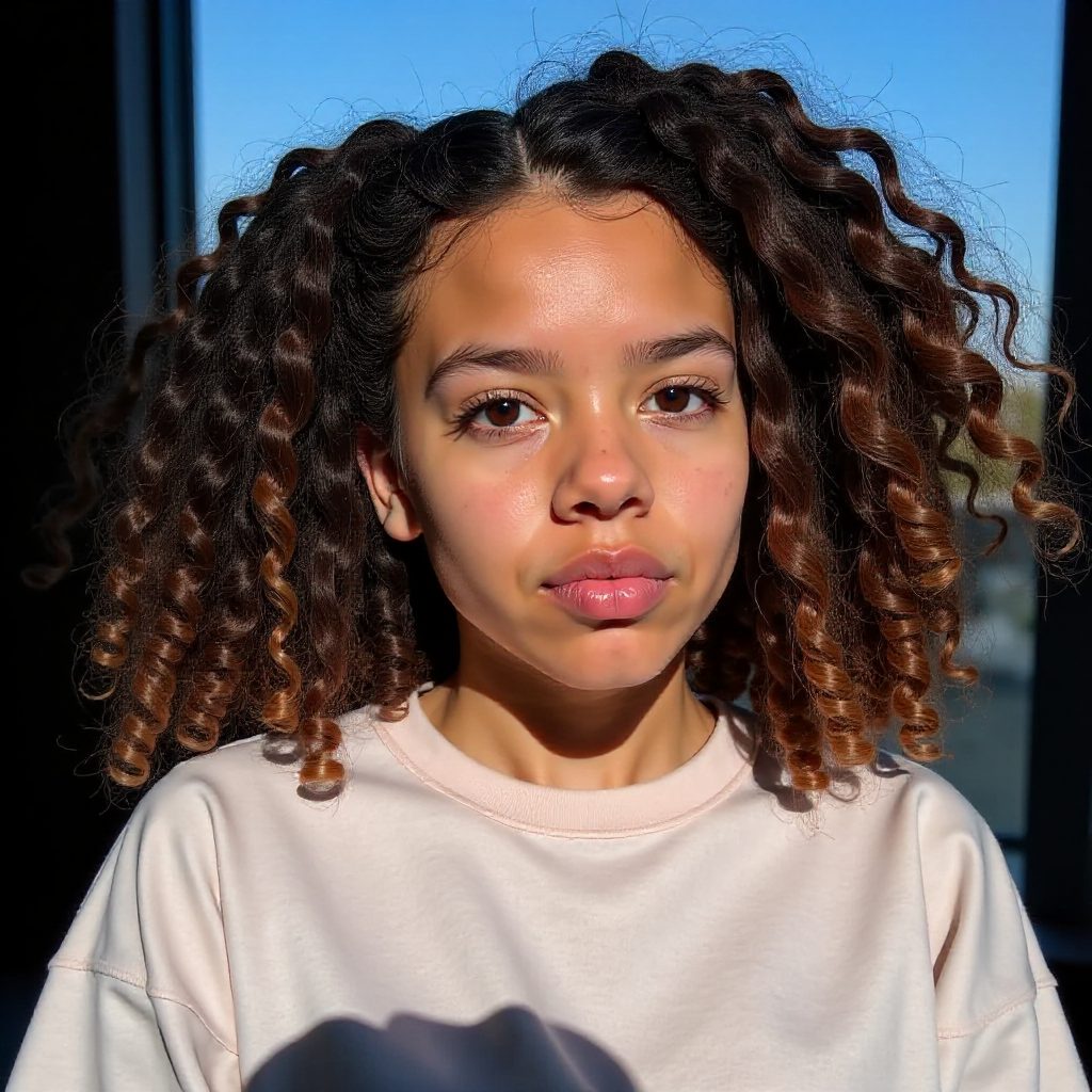Medium Brown Twist Out Lob