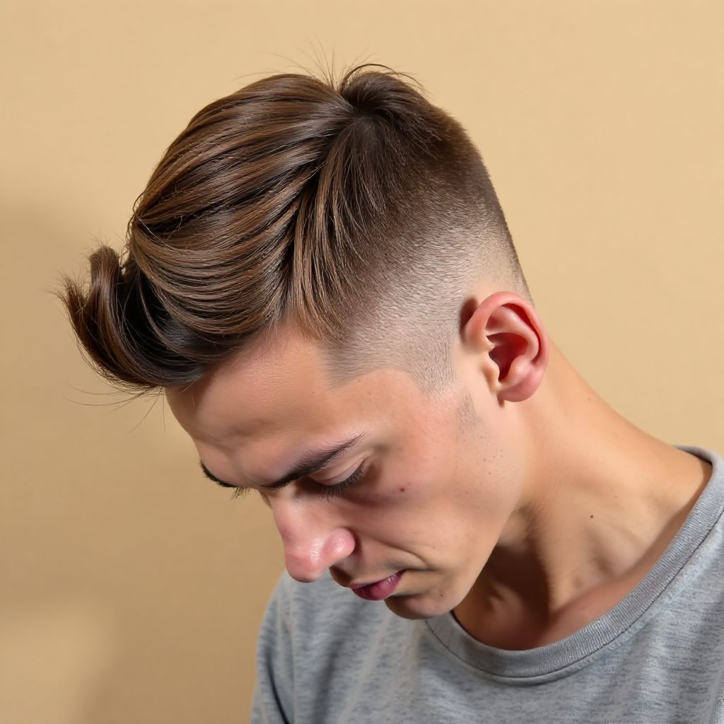 High Skin Fade And Stylish Combover