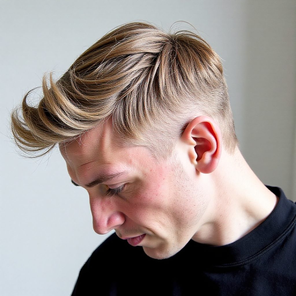 Flattering Haircut for Men with Natural Blonde Hair