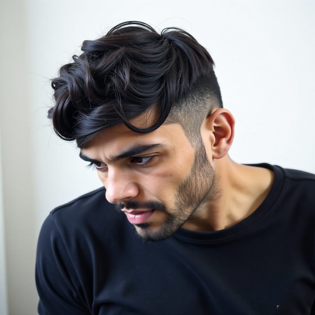 Messy French Crop Fade Haircut