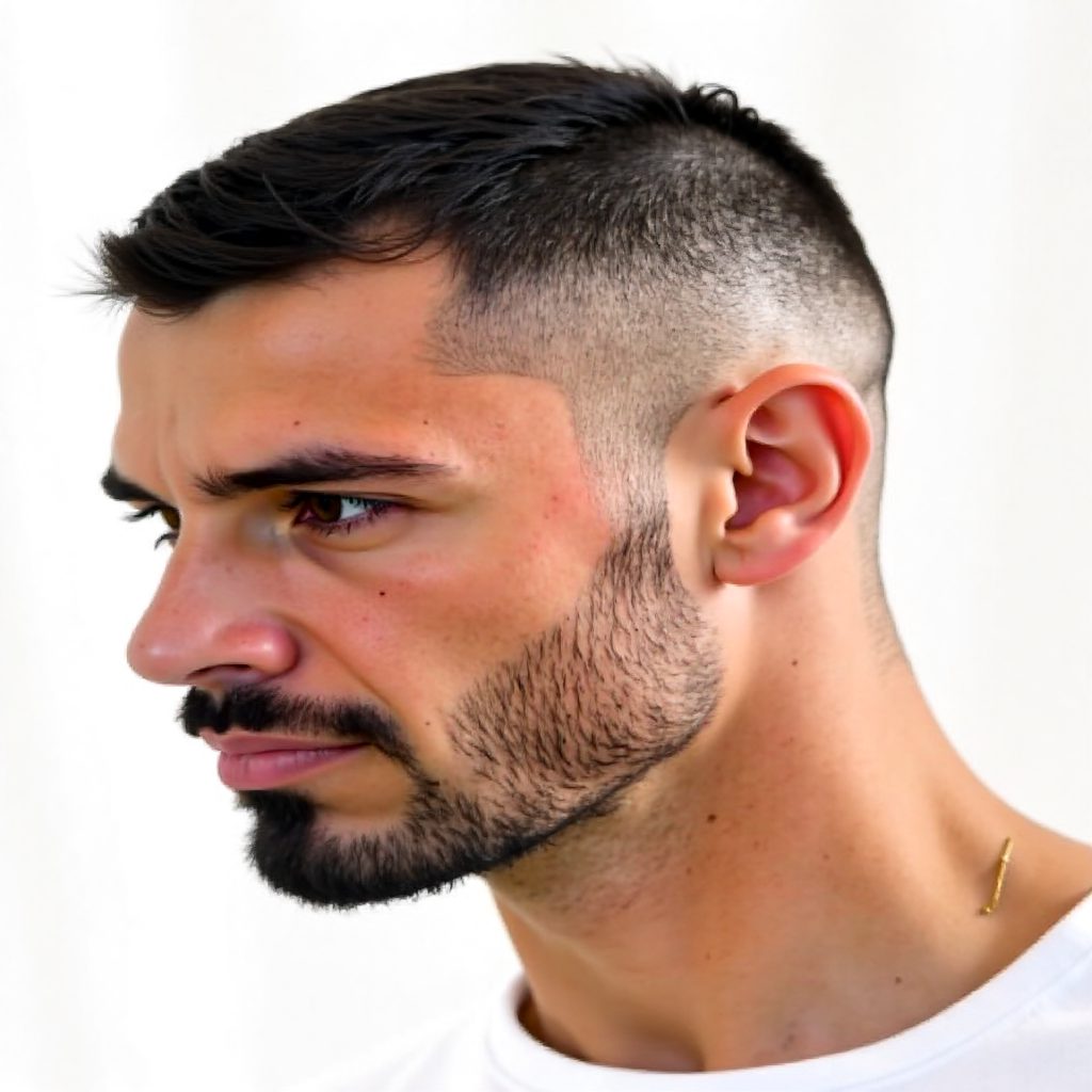 Short French Crop With Razor Cut Design