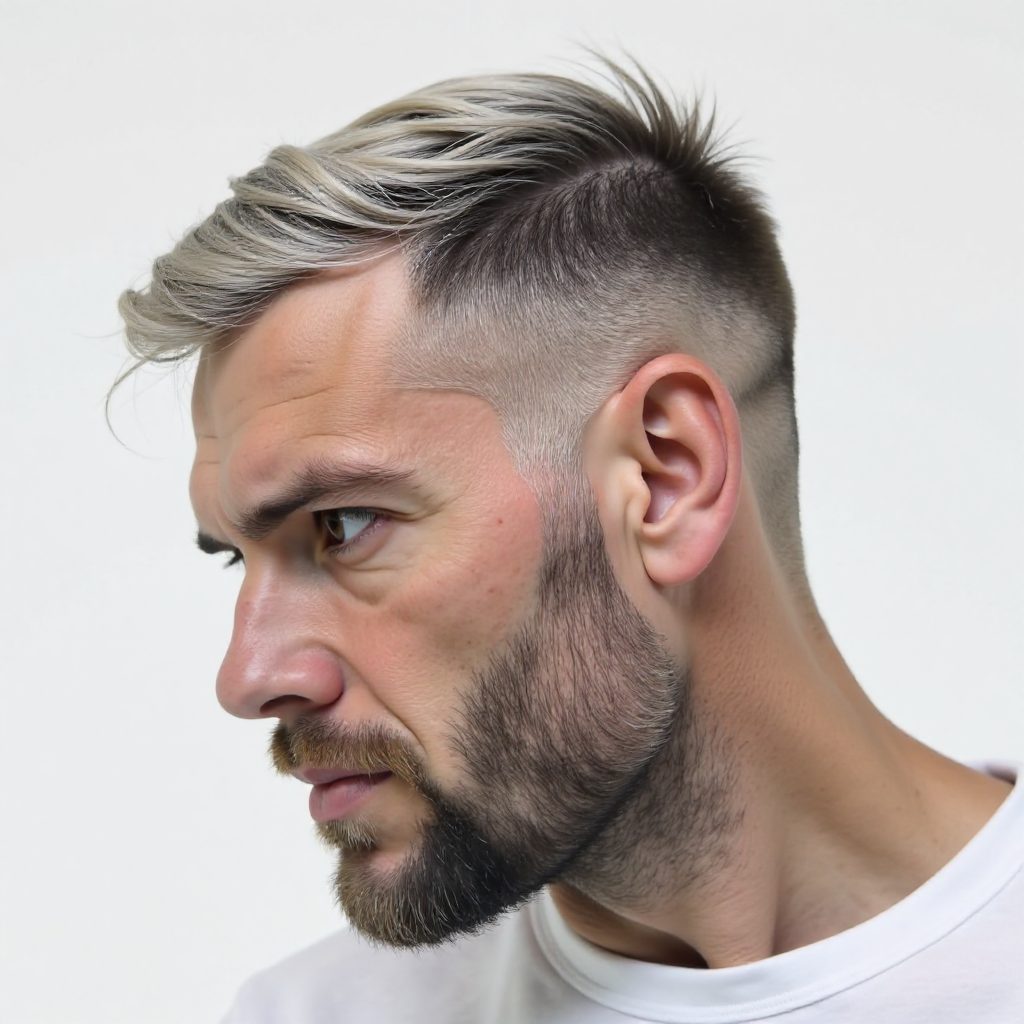 Haircut For Men With Tattoo On The Head