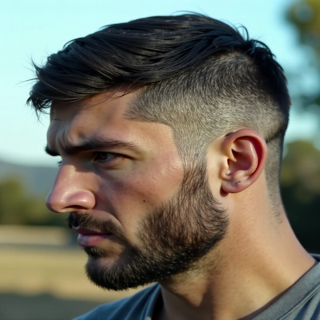 Textured French Crop With Razor Cut Line