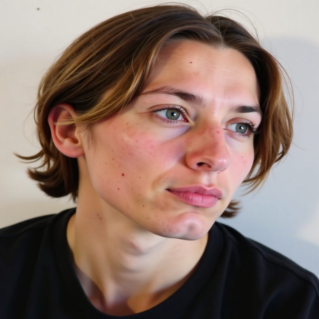 Long Center Part Haircut for Men