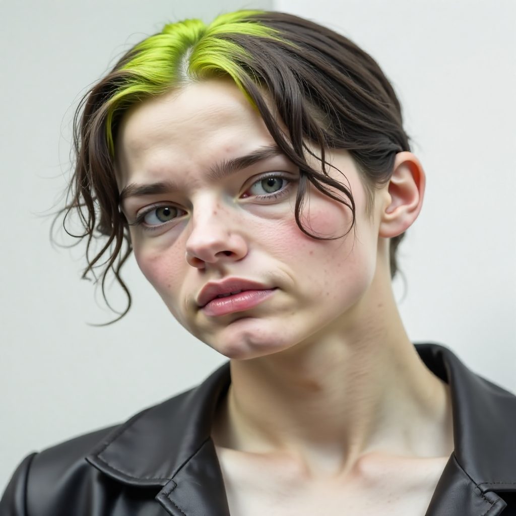 Eboy Haircut with Neon Roots