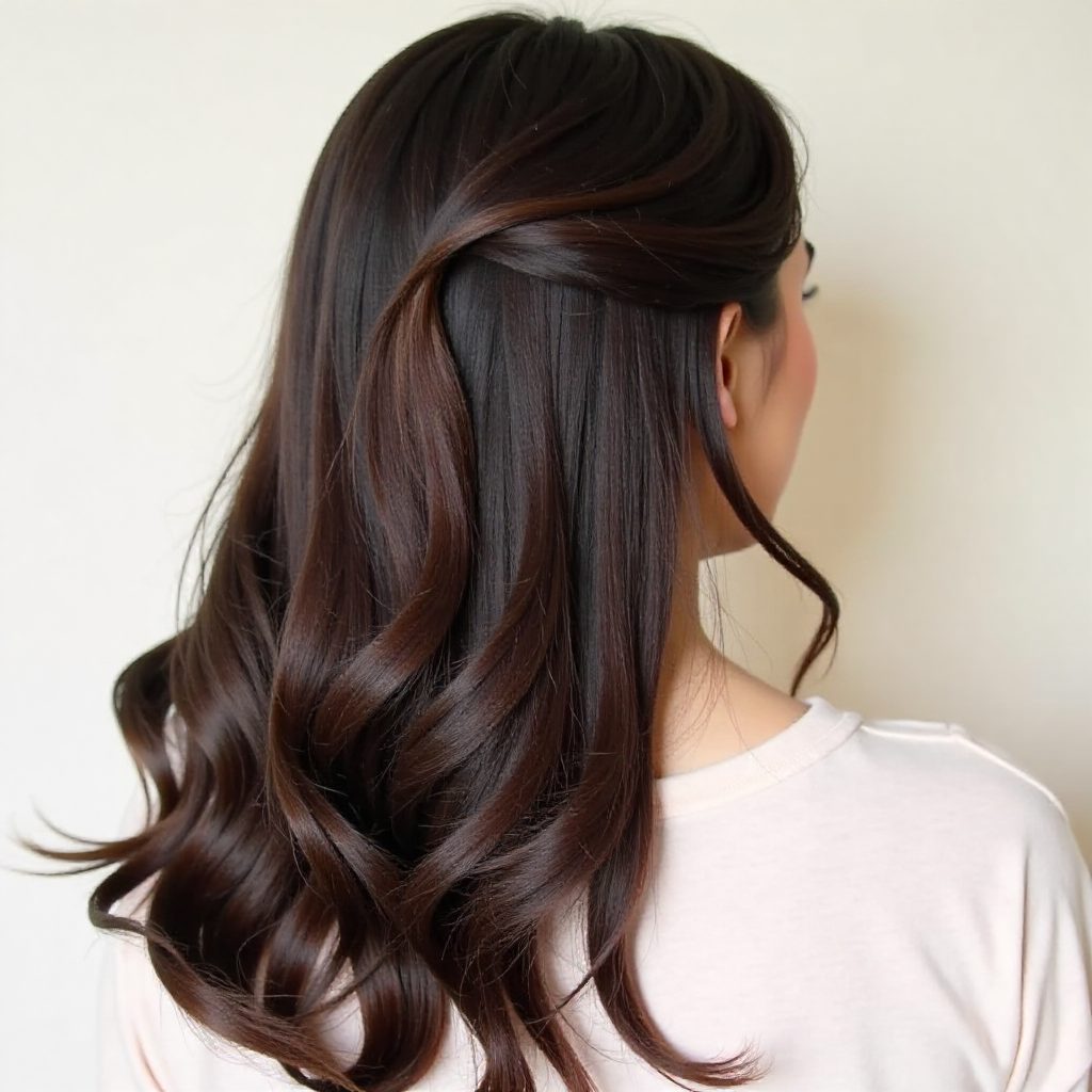 Simple Prom Half Up Half Down Hairstyle